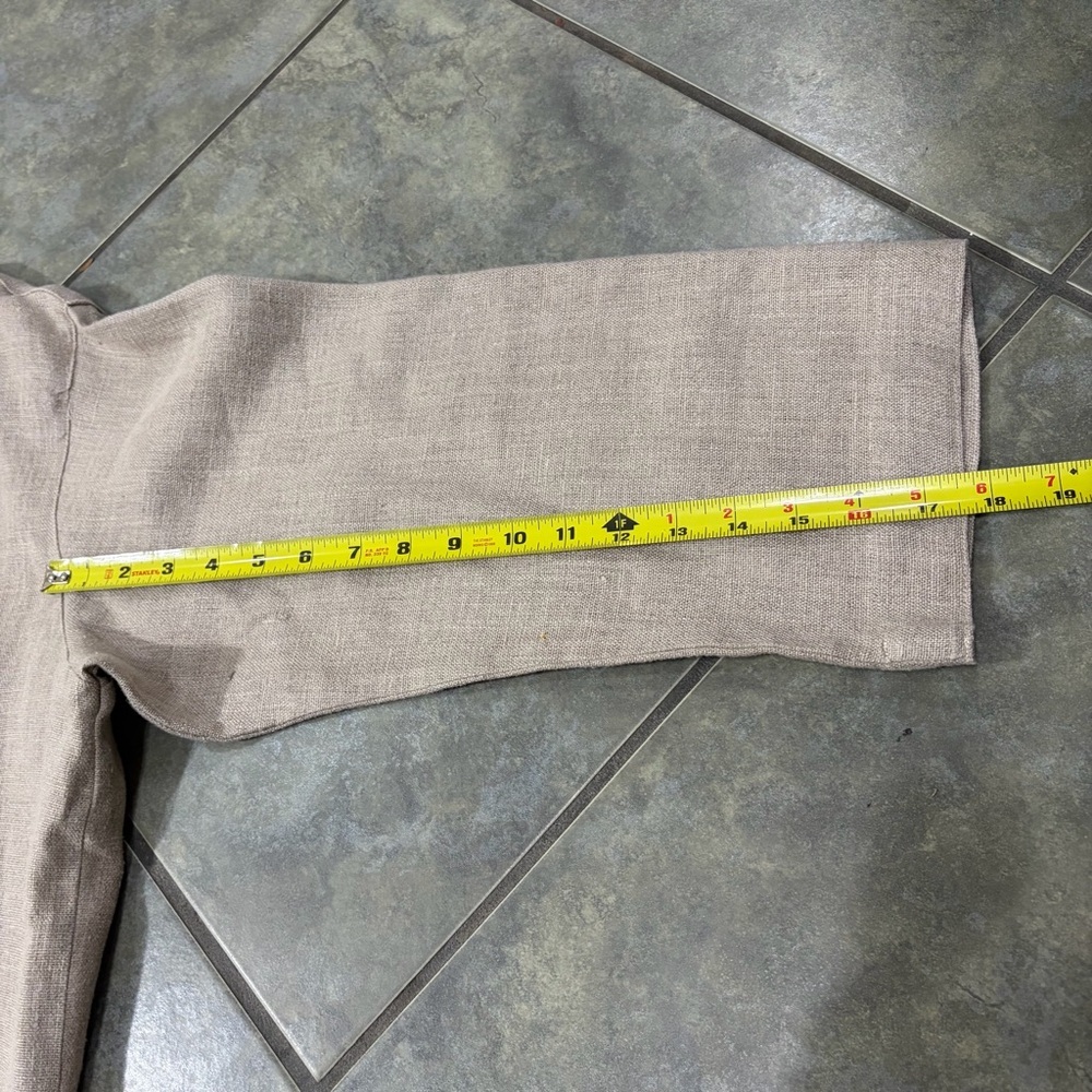 MenaCinque Button Up Blazer 100%Linen Made In Italy O/S Quiet Luxury Minimalist - Picture 14 of 14